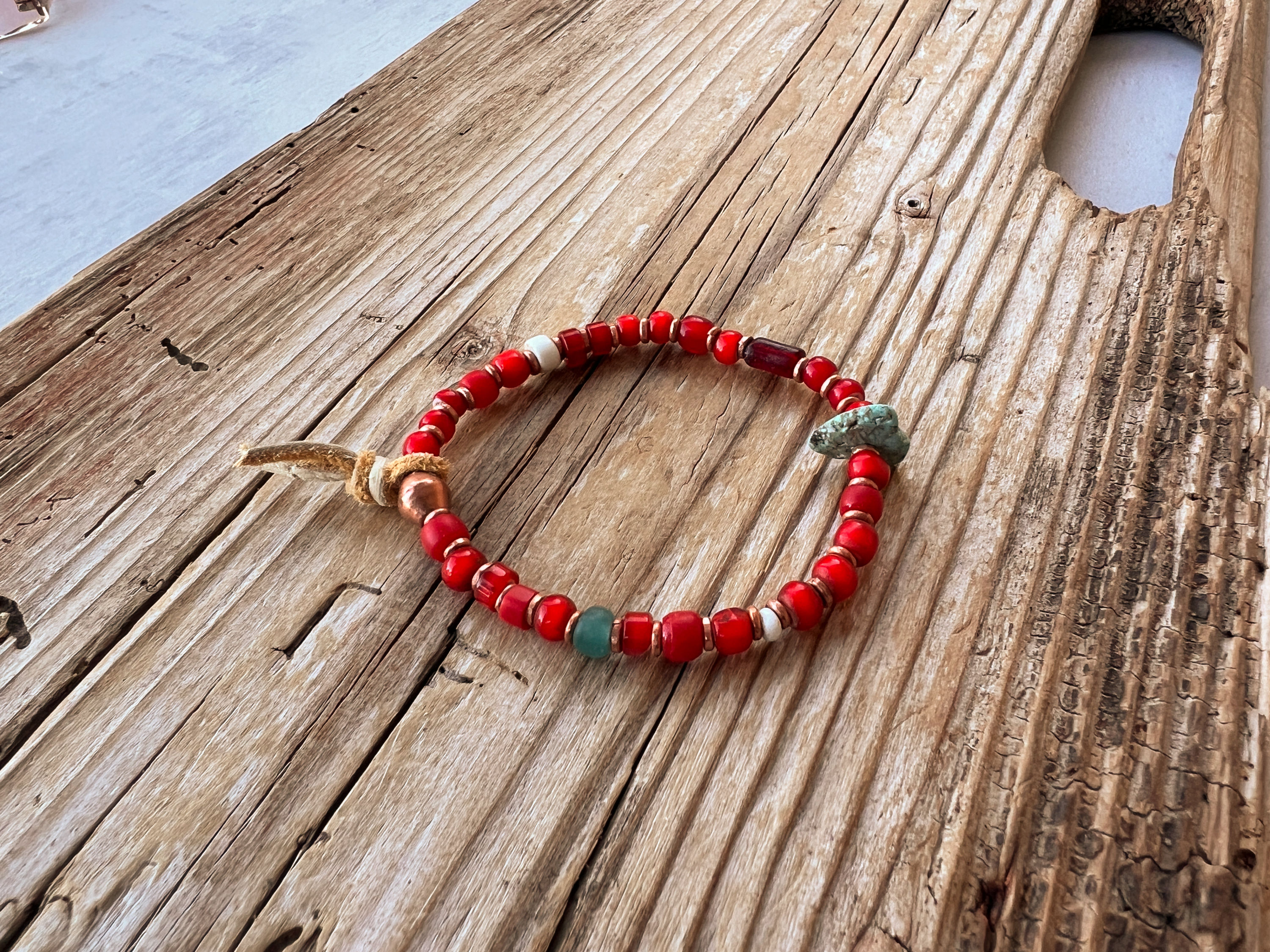 Venetian Red Heart Bracelet