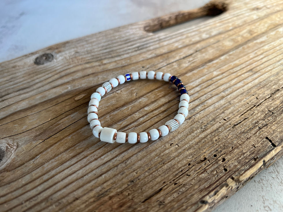 Thumbnail: White Cloud Trade Bracelet