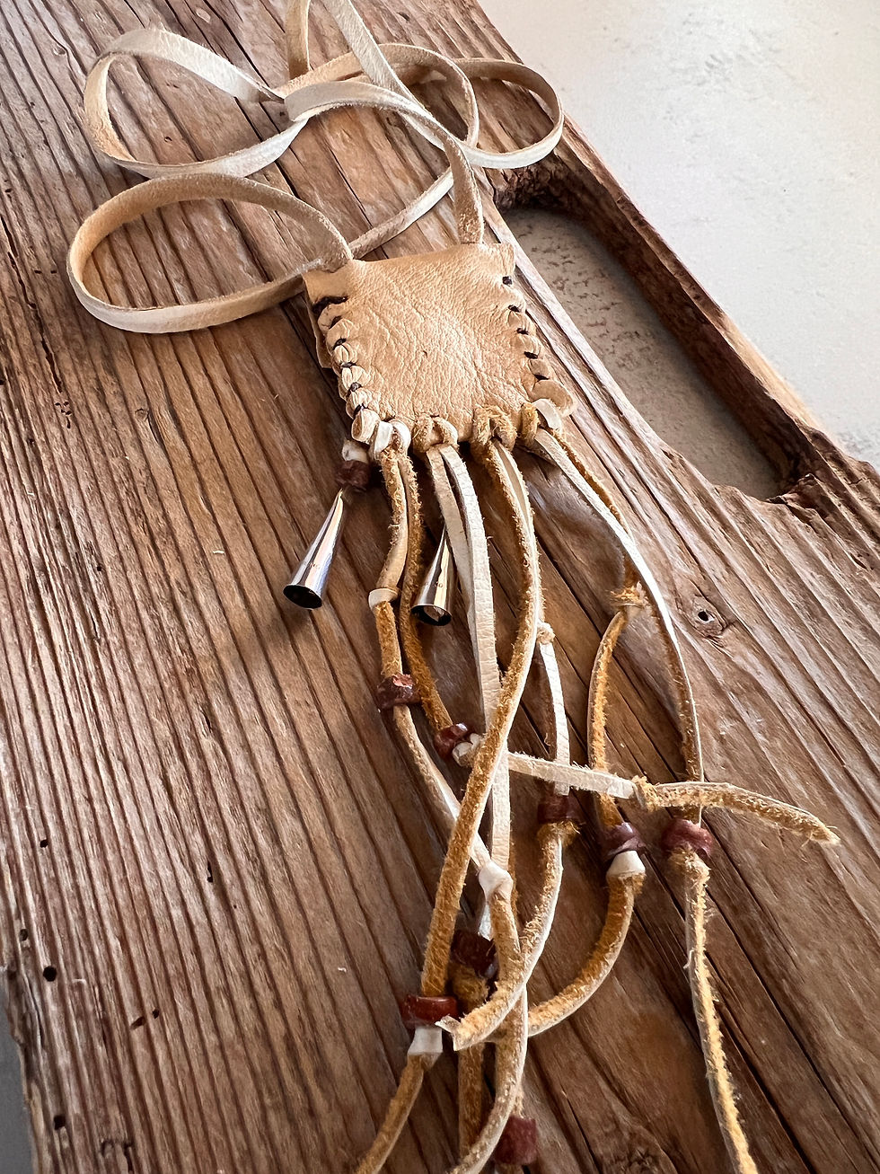 Thumbnail: Buckskin & Bauxite / Leather Necklace 