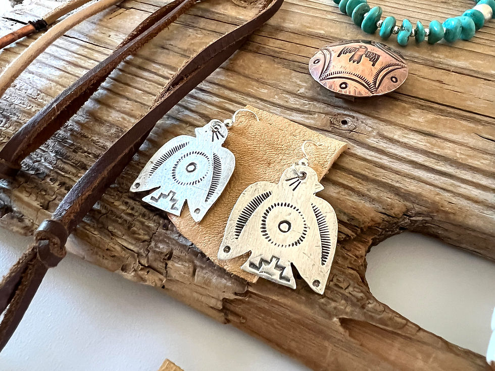 Thumbnail: Sterling Thunderbird Earrings