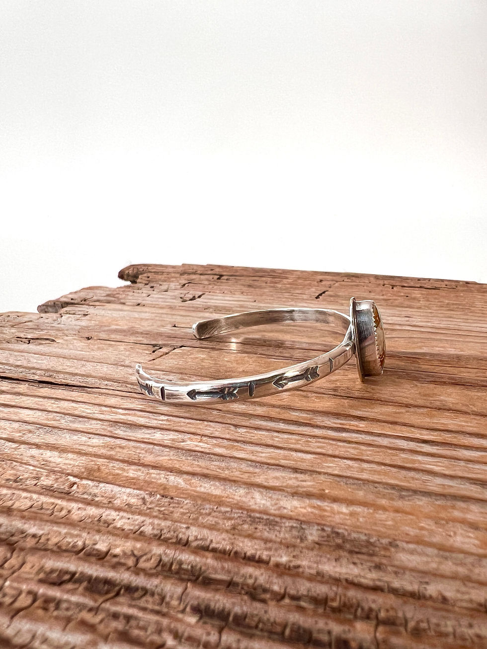 Thumbnail: Arrow / Turquoise Stacker Cuff