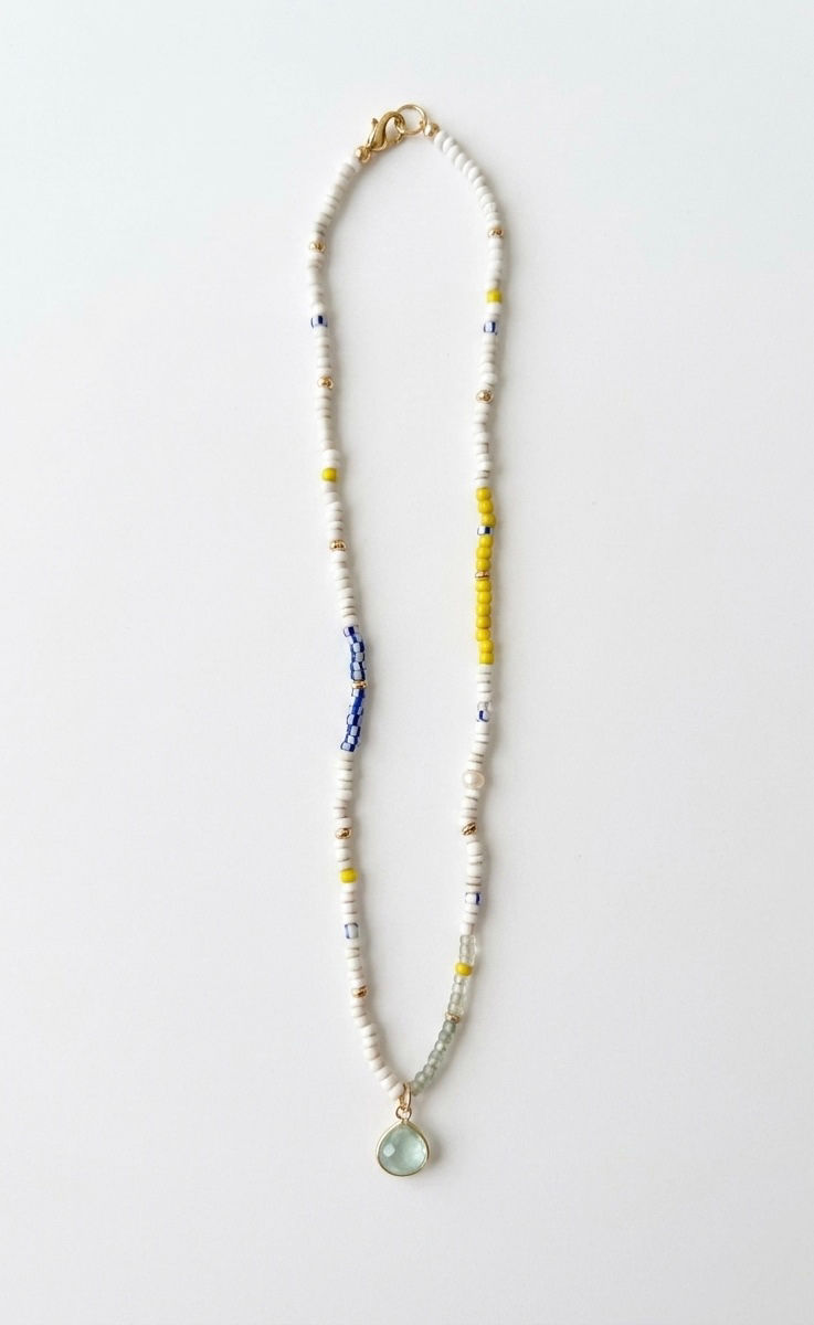 Thumbnail: Aquamarine Trade Necklace / Sunshine 