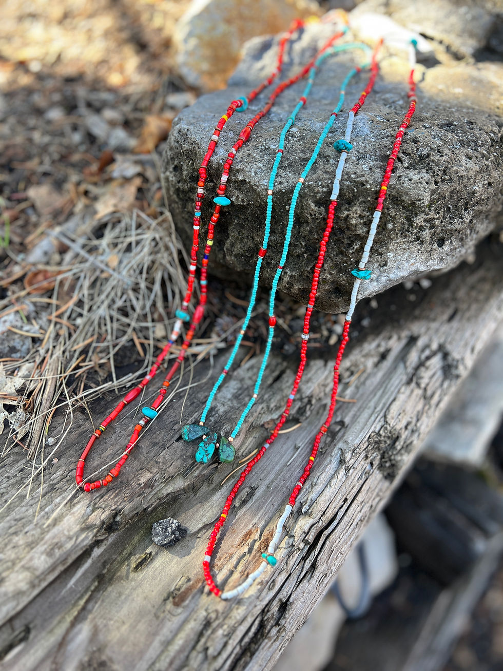 Thumbnail: Seasons / Long Vintage Trade Necklace