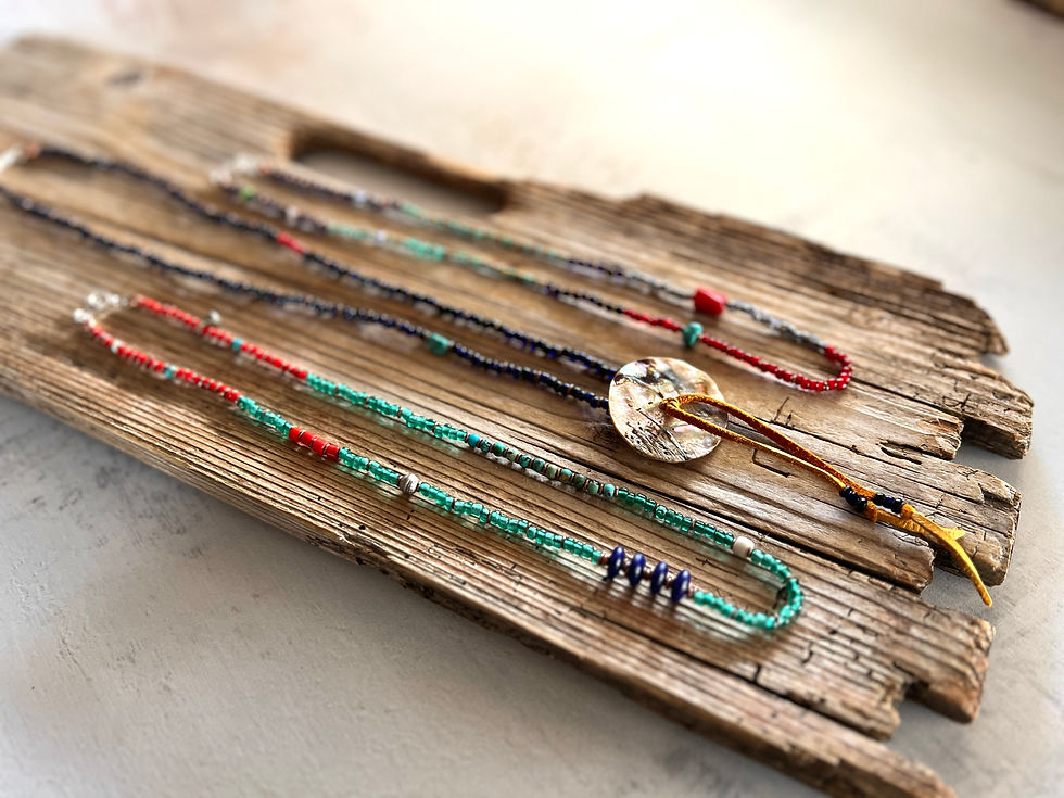 Thumbnail: Night Sky Abalone Necklace