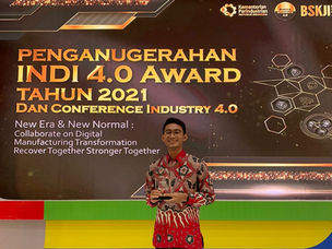 Machine Vision Raih Penghargaan INDI 4.0 Awards 2021 Kementerian Perindustrian