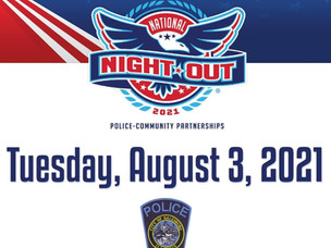 National Night Out Event Scheduled