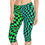 Thumbnail: Capri Leggings - Green/Blue Checkerboard