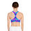 Thumbnail: Sports Bra - Purple/Blue Checkerboard