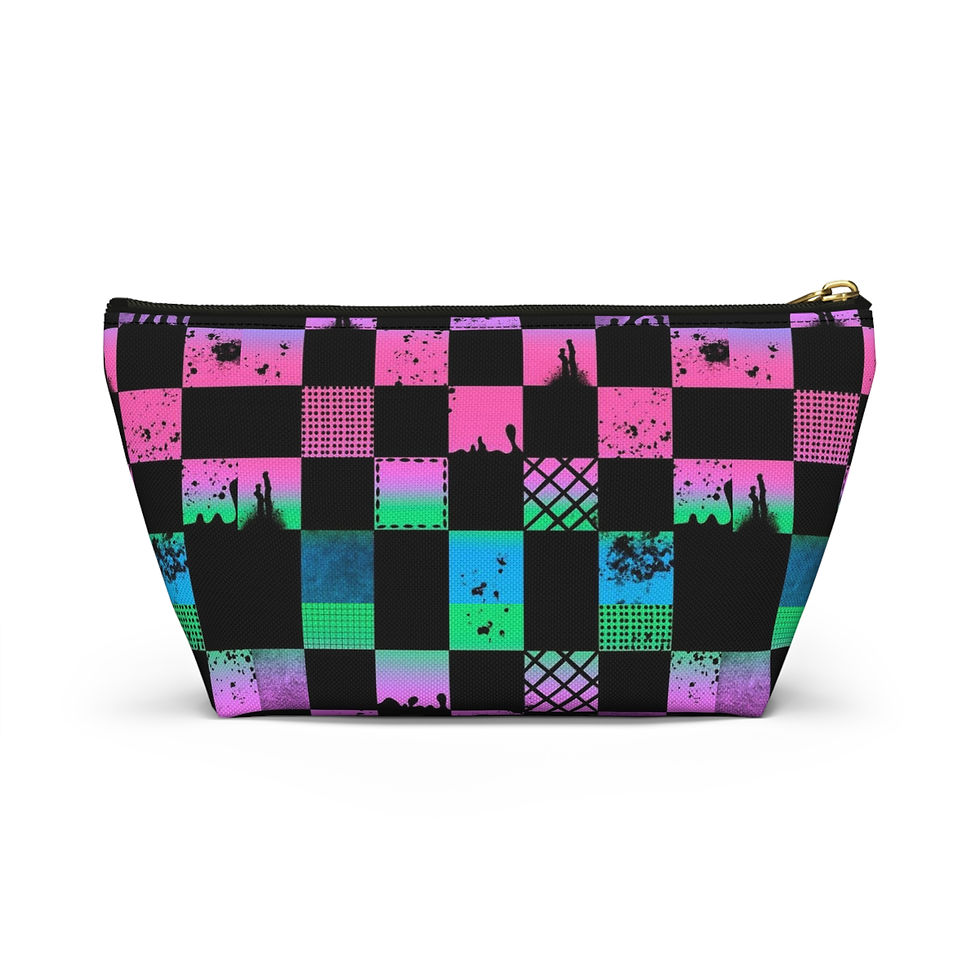 Thumbnail: Accessory Pouch - Neon Checkerboard 