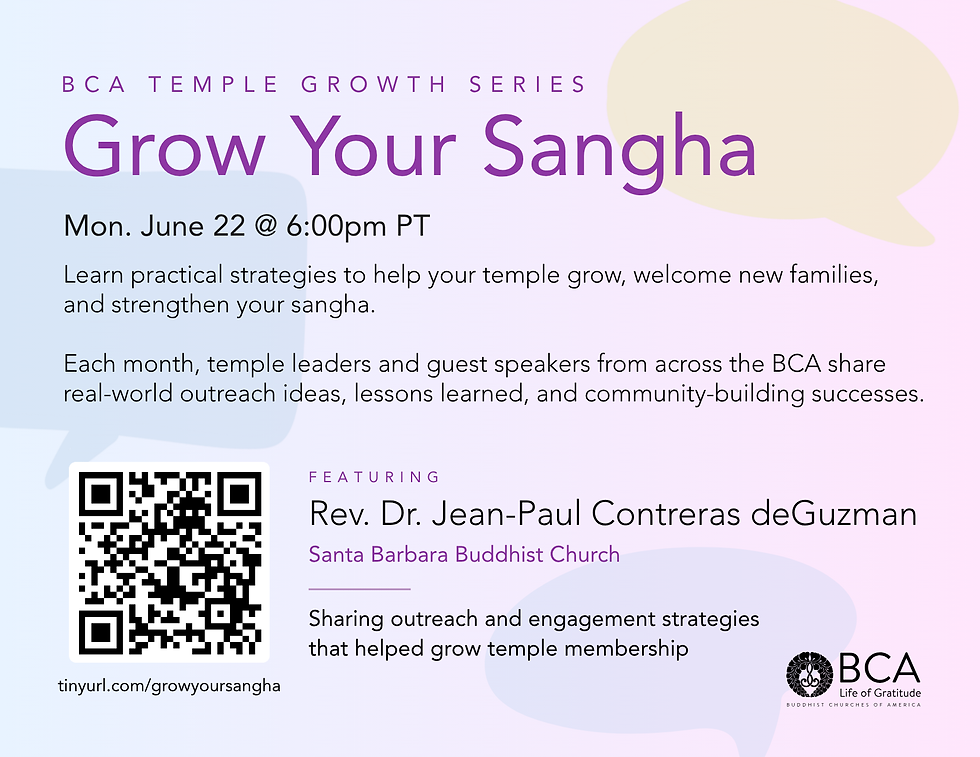 ‘Grow Your Sangha’ Launches
