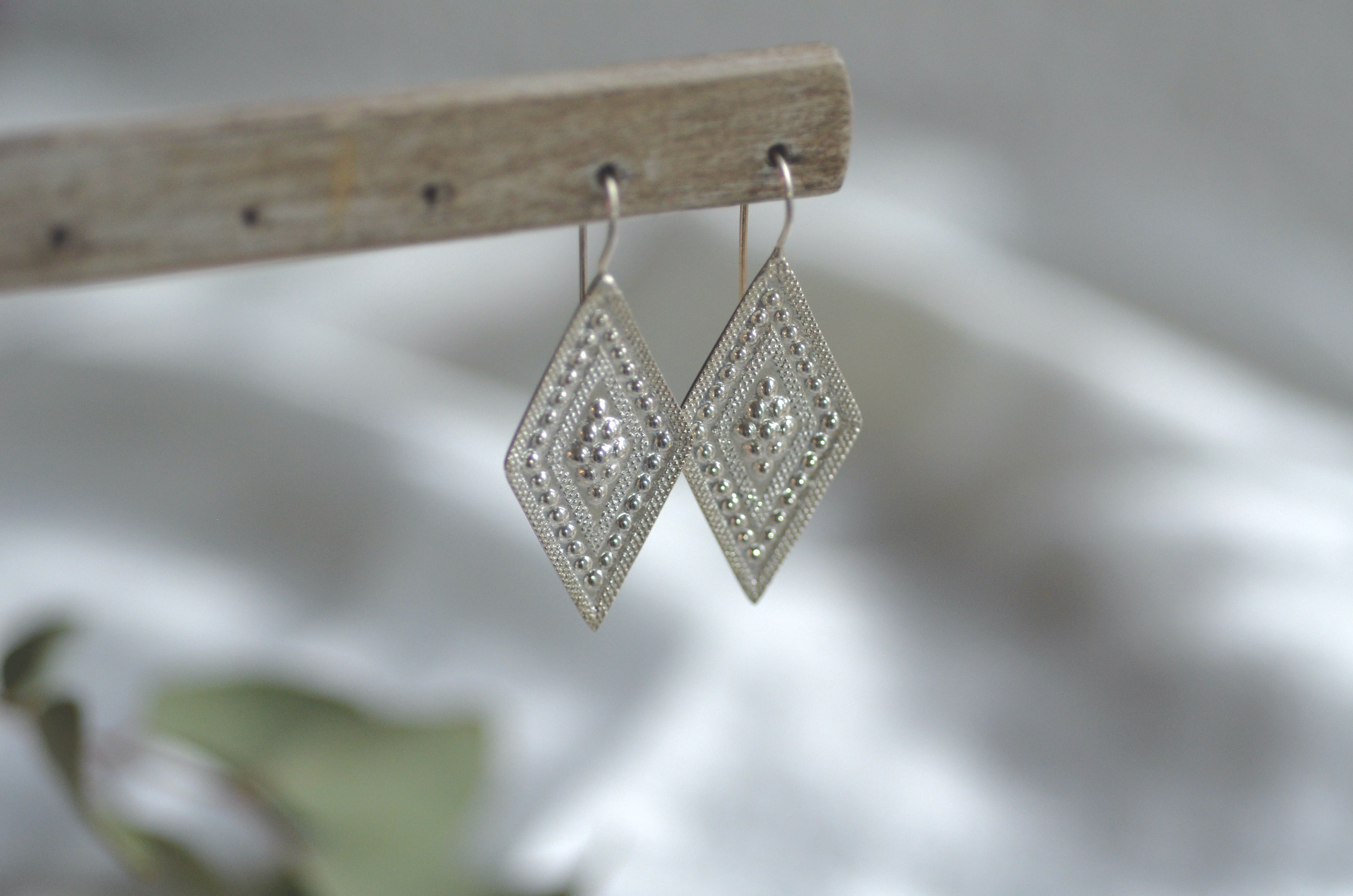 Ohrhänger viereckig