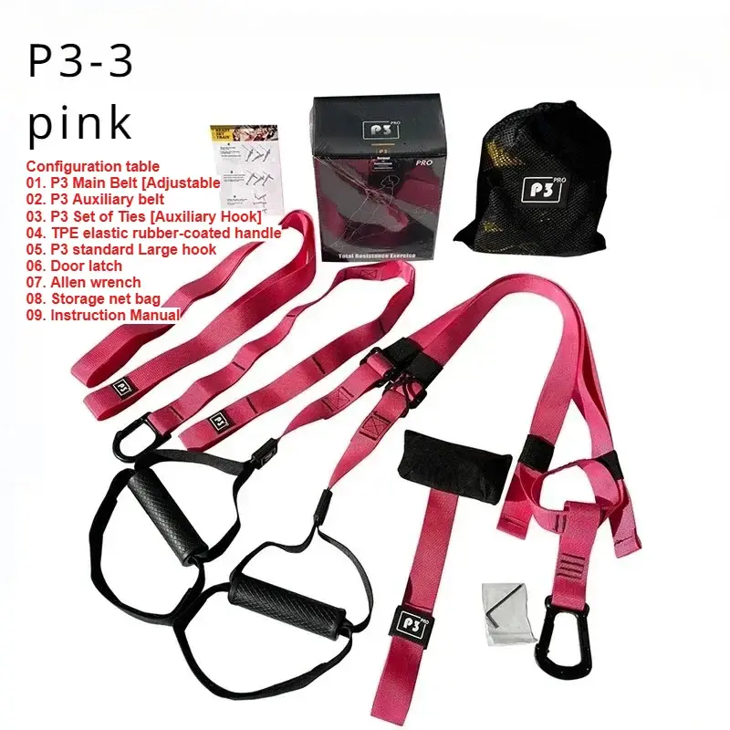 Thumbnail: 1Set Suspension Training Strap Fitness Strength Power Suspension Trainer  Yoga S