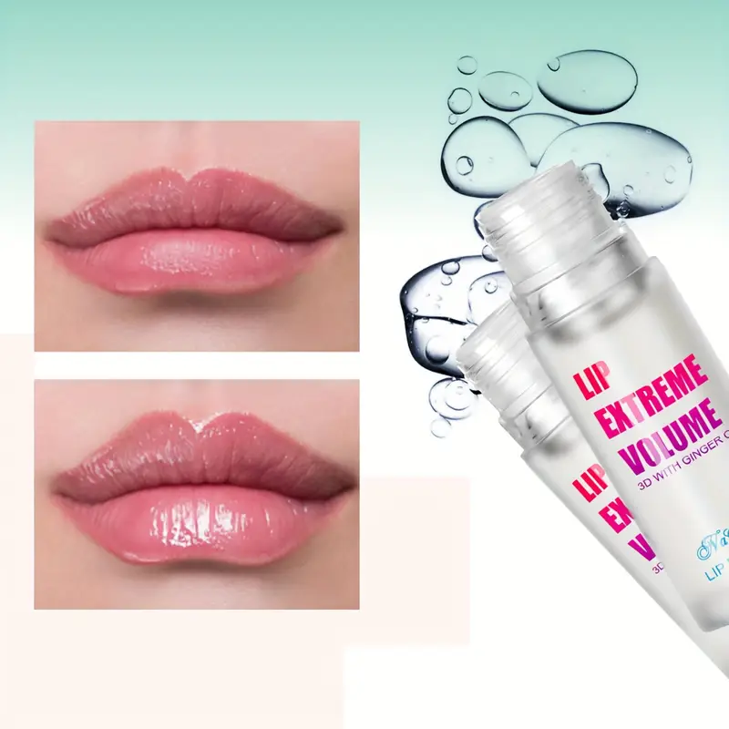 Thumbnail: 1/2Pcs Ginger And Mint Lip Plumper Oil Radiant,Plumping Lip Volumizing Serum for