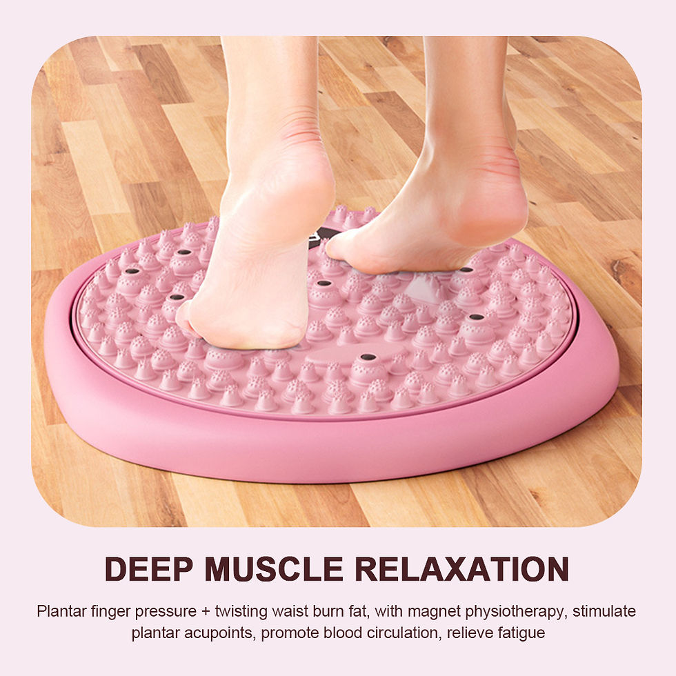 Thumbnail: Waist Twisting Disc Magnet Foot Massage Board Fitness Twisting Waist Plate Porta