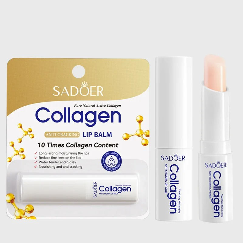 Thumbnail: Collagen Moisturizing Lip Balm, Nourishing and Anti-Cracking, Long-Lasting Hydra