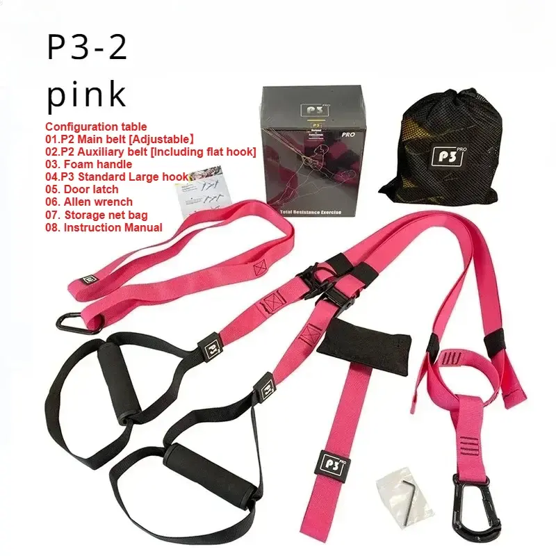 Thumbnail: 1Set Suspension Training Strap Fitness Strength Power Suspension Trainer  Yoga S