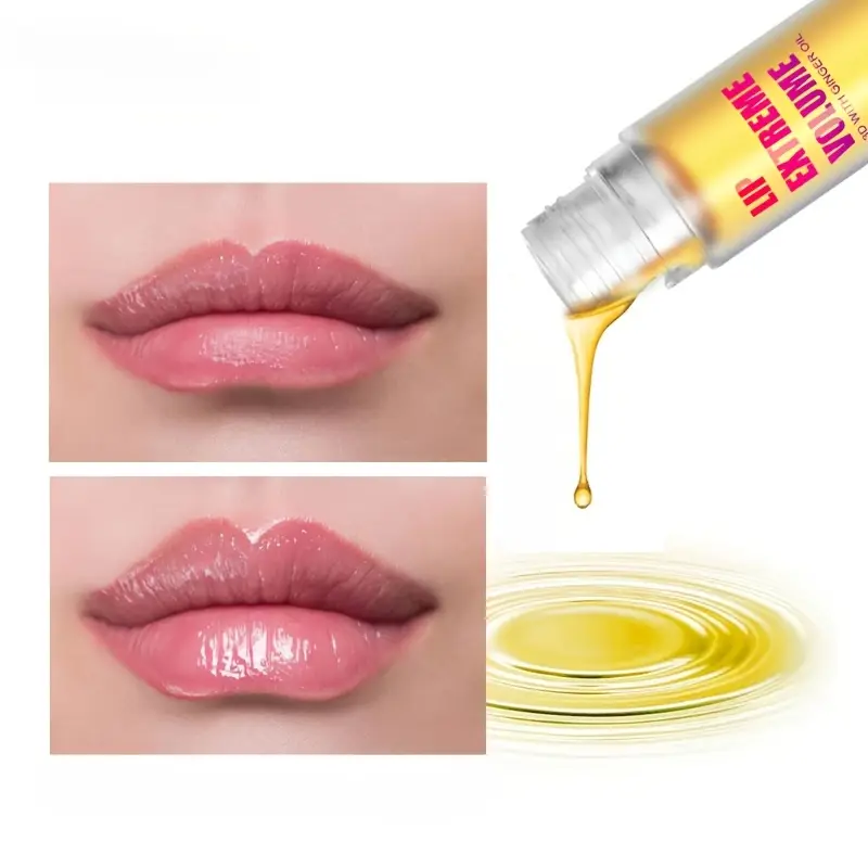 Thumbnail: 1/2Pcs Ginger And Mint Lip Plumper Oil Radiant,Plumping Lip Volumizing Serum for
