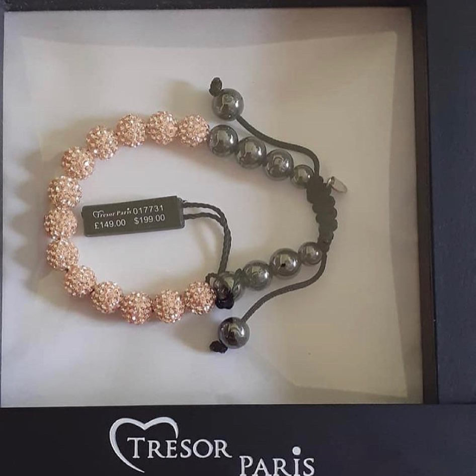 Thumbnail: Swarovski Crystal black/silver bracelet