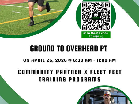 Community Partner X Fleet Feet Training Programs...