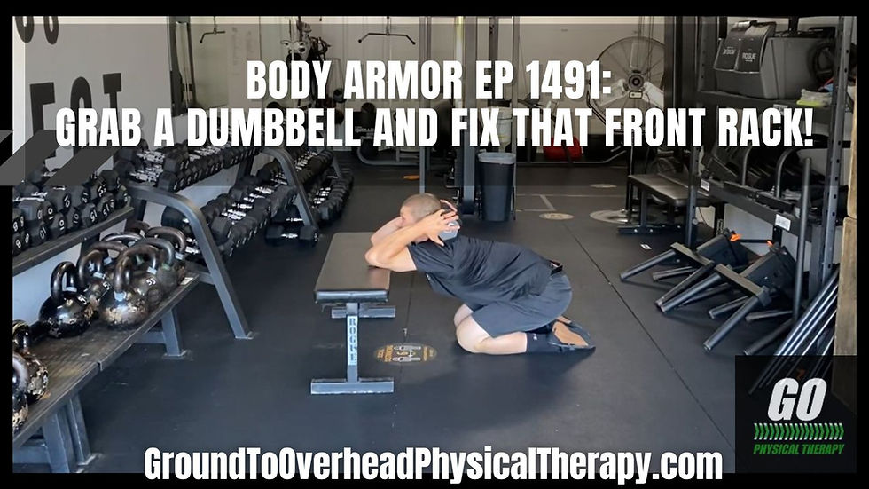 Body Armor EP 1491: Grab a dumbbell and fix that front rack!