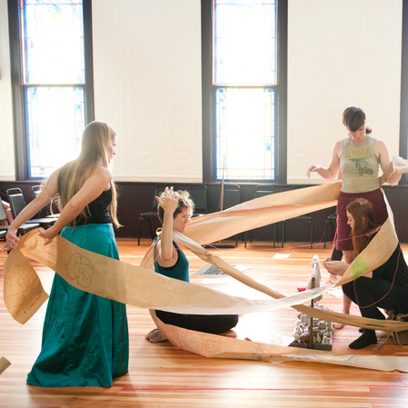 FEMINIST ART GROUP AT OLD GLENFORD CHURCH STUDIO - GLENFORD, NY