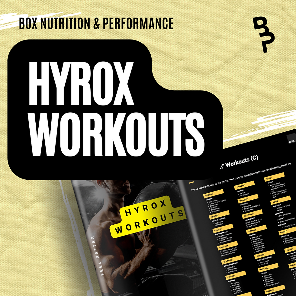 Crafting the Perfect HYROX Training Plan: Mastering Endurance, Strength ...