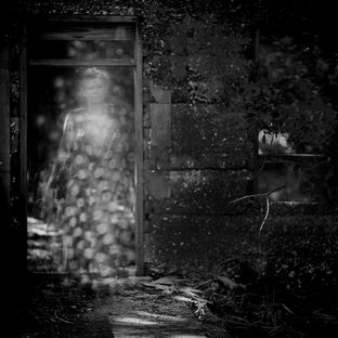 Ghostly figure at tabby ruin on Cumberland Island