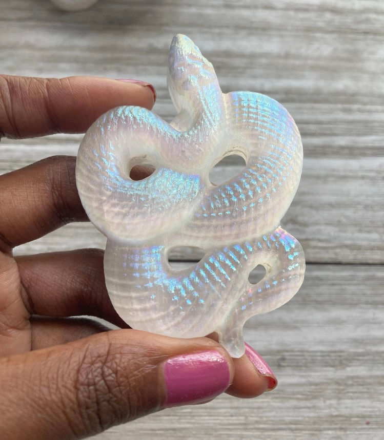 Selenite Aura Snake