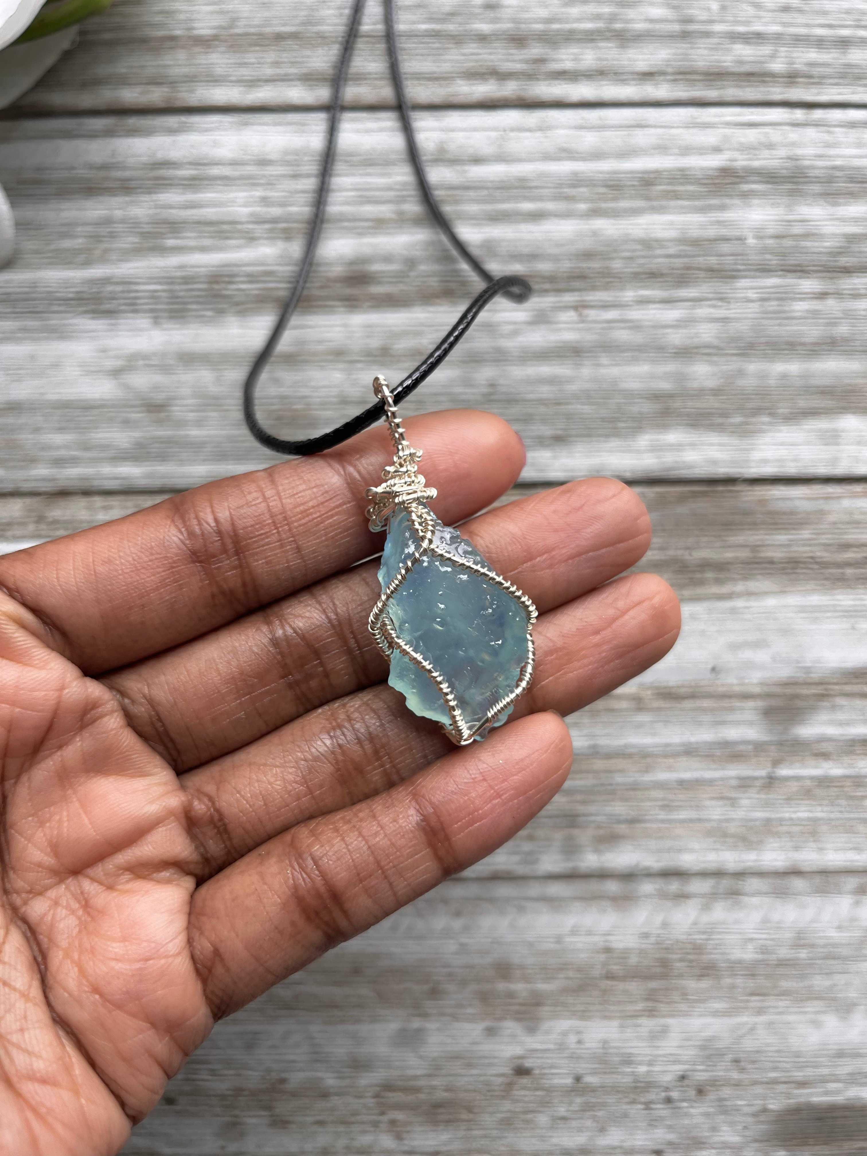 Aquamarine Pendant Necklace 