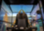 view of cabin of GlobalSim Full Mission crane simulator