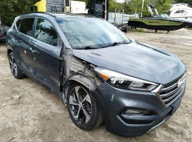 KM8J3CA22GU038776 VIN HYUNDAI TUCSON 2016 Gray ULTIMATE