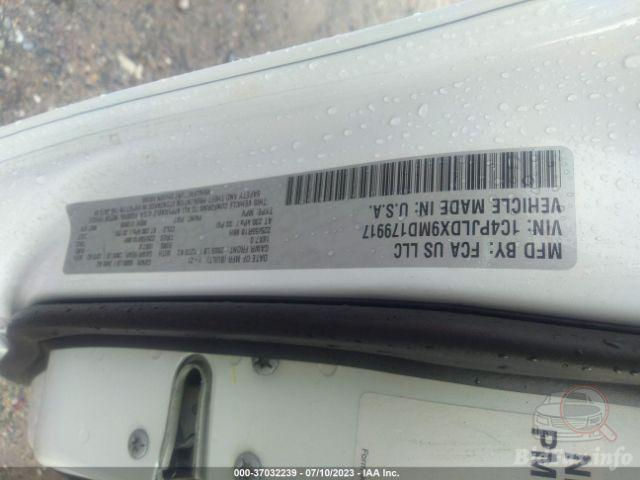 Thumbnail: Jeep Cherokee Limited 2021 White 3.2L vin: 1C4PJLDX9MD179917