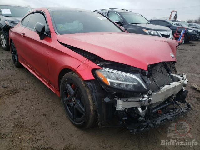 WDDWJ8EB2KF804287 VIN Mercedes-Benz C 300 4Matic 2019 Red 2.0L 4