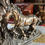 Thumbnail: Mare and Foal Bronzed Resin Figure