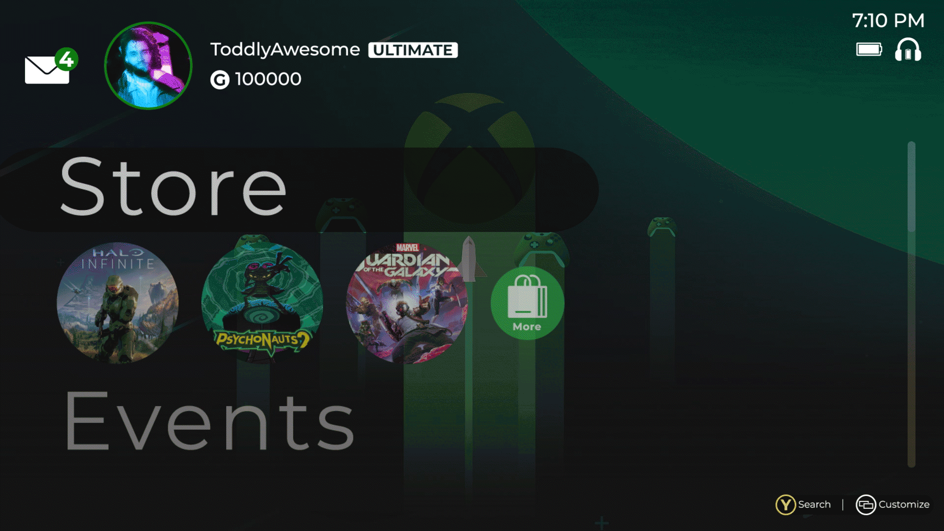 Xbox Dashboard