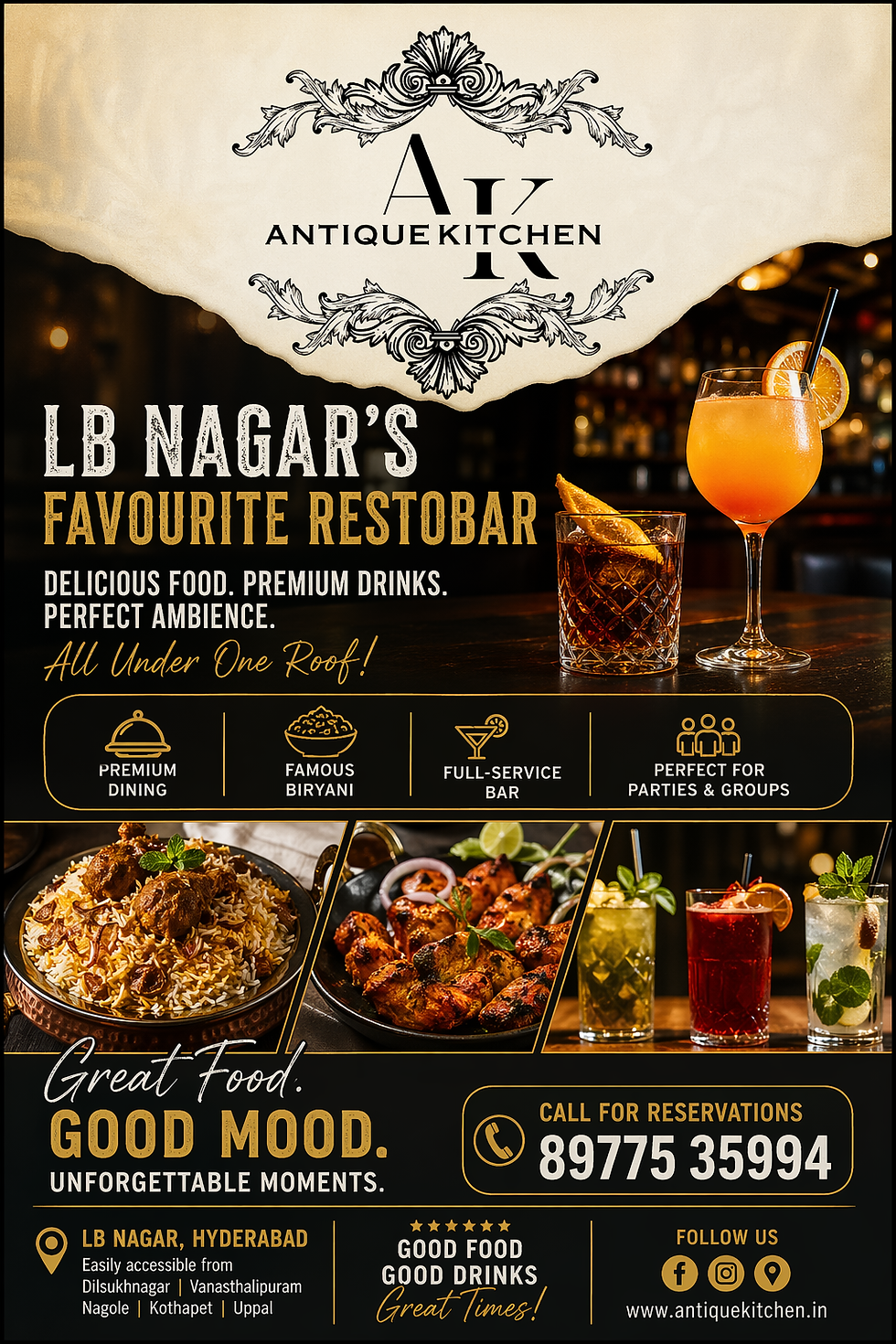 Restobar Near LB Nagar Hyderabad