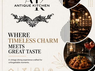 Vintage Theme Restaurant in Hyderabad: Experience Timeless Dining at Antique Kitchen and Bar