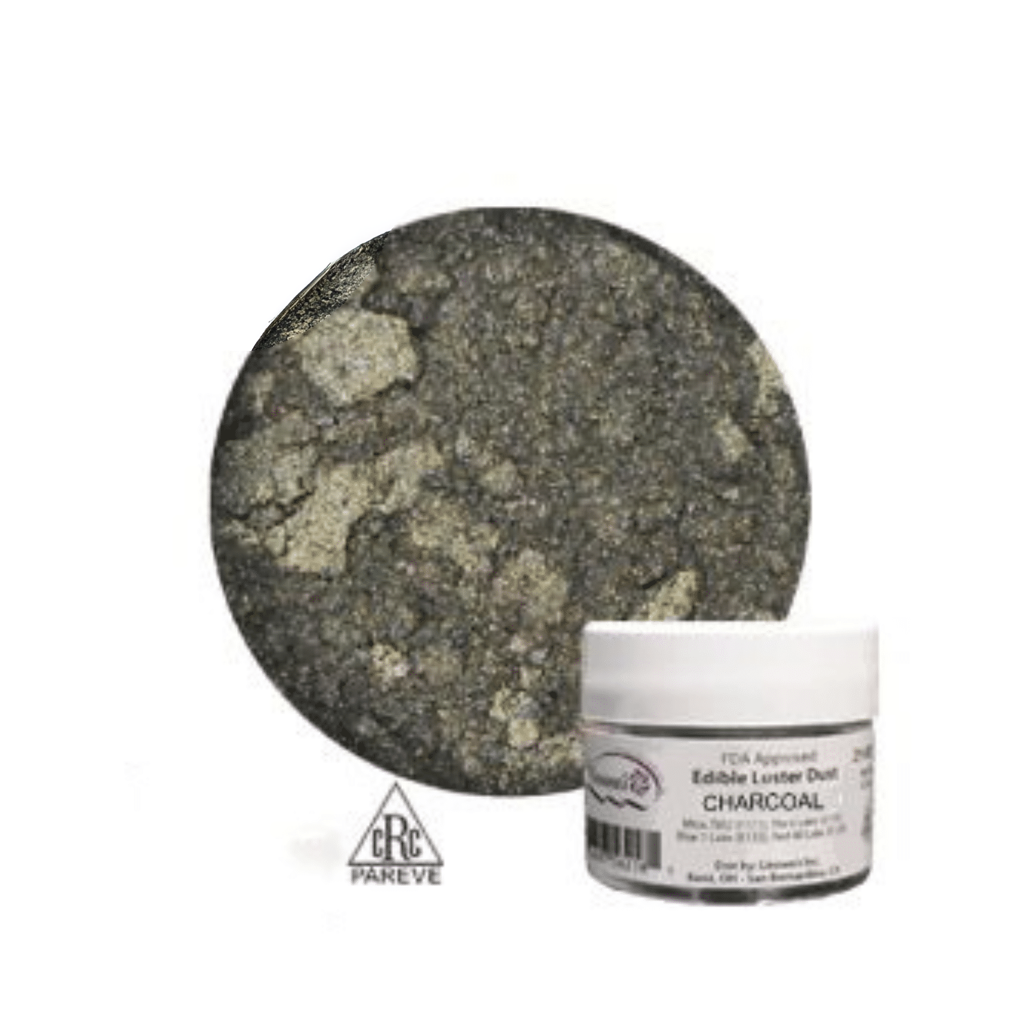 Edible Luster Dust Charcoal