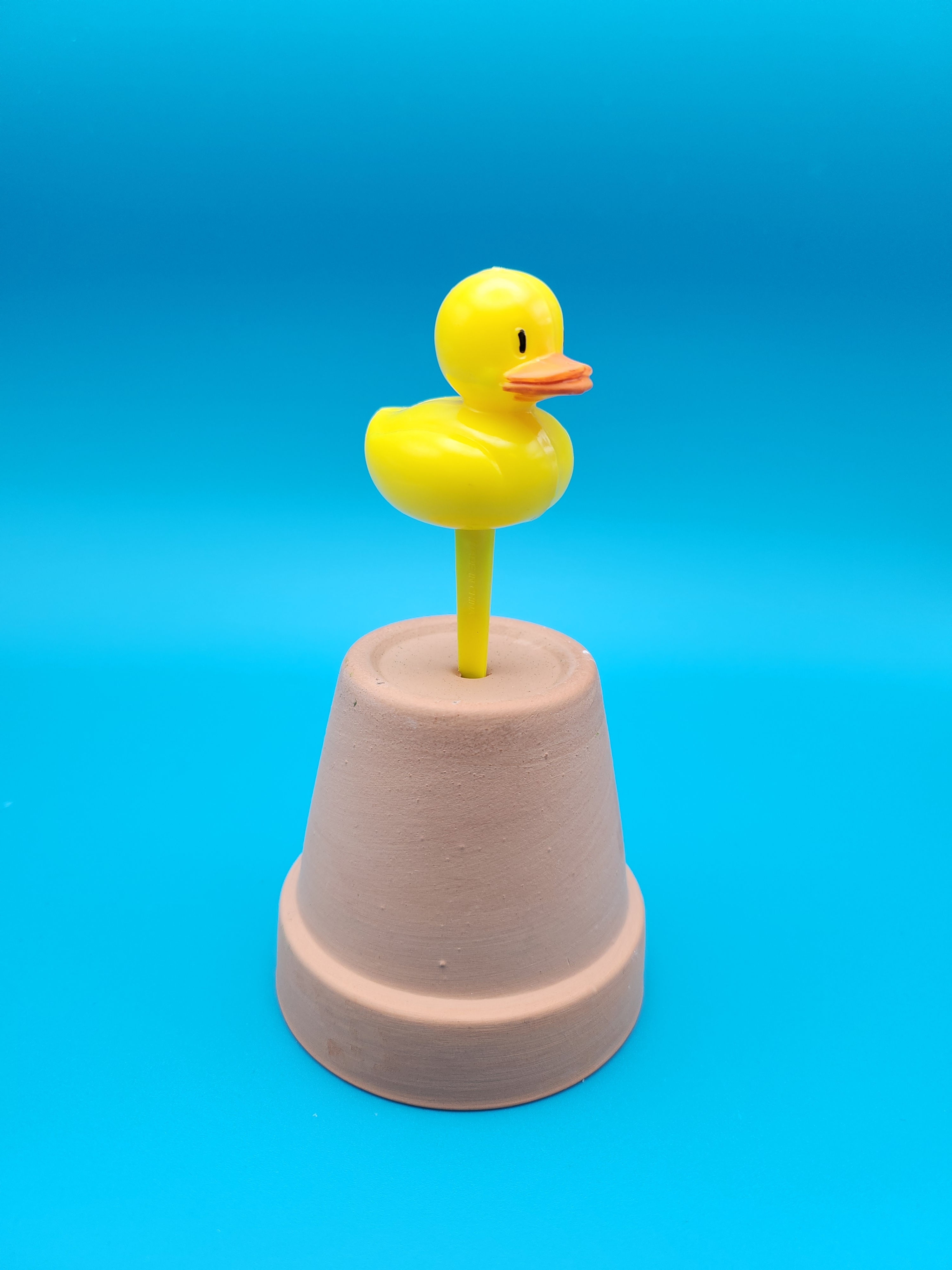 Vintage Yellow Duck Cake Pick
