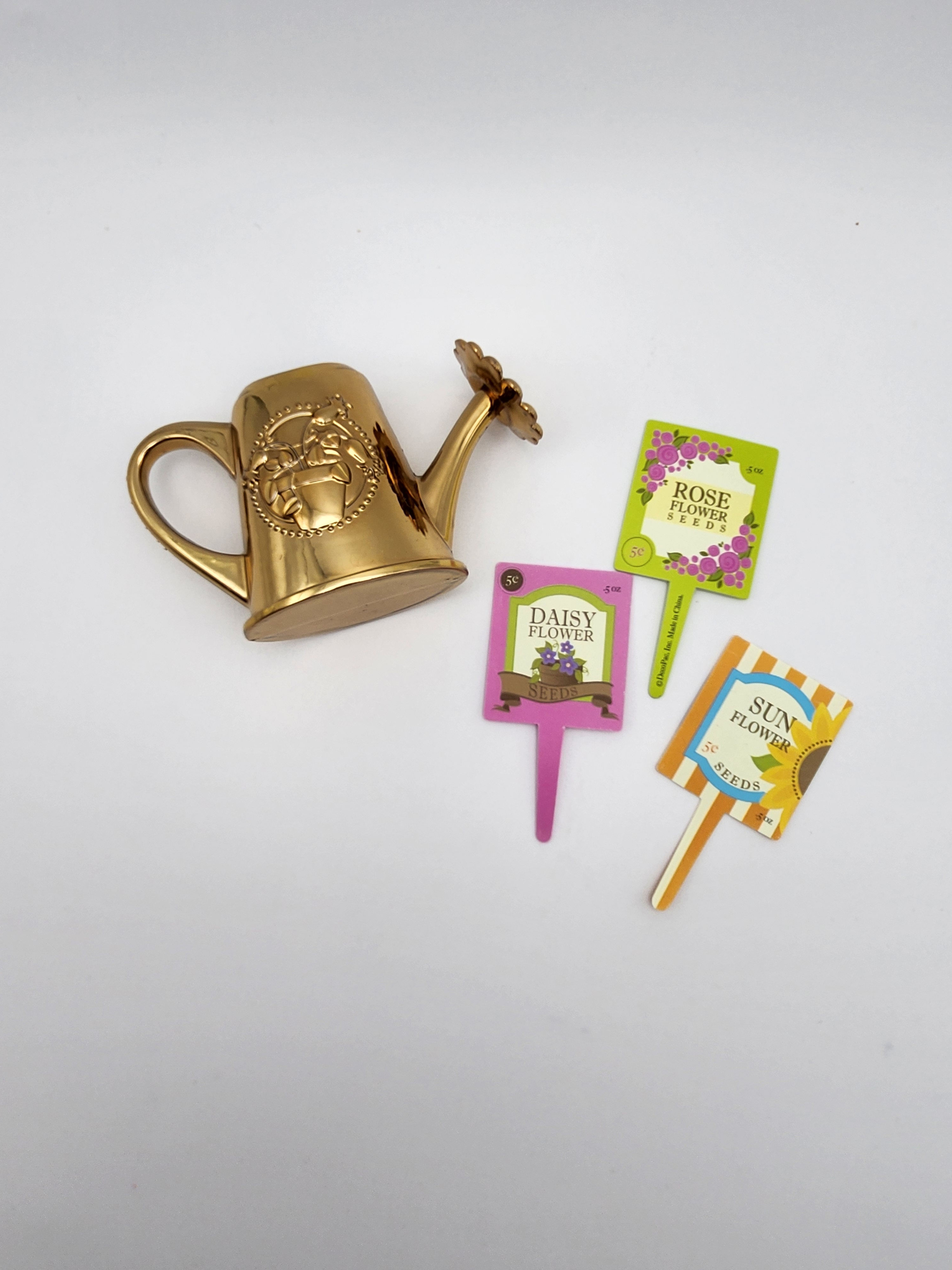 Vintage Garden Watering Can Cake Topper