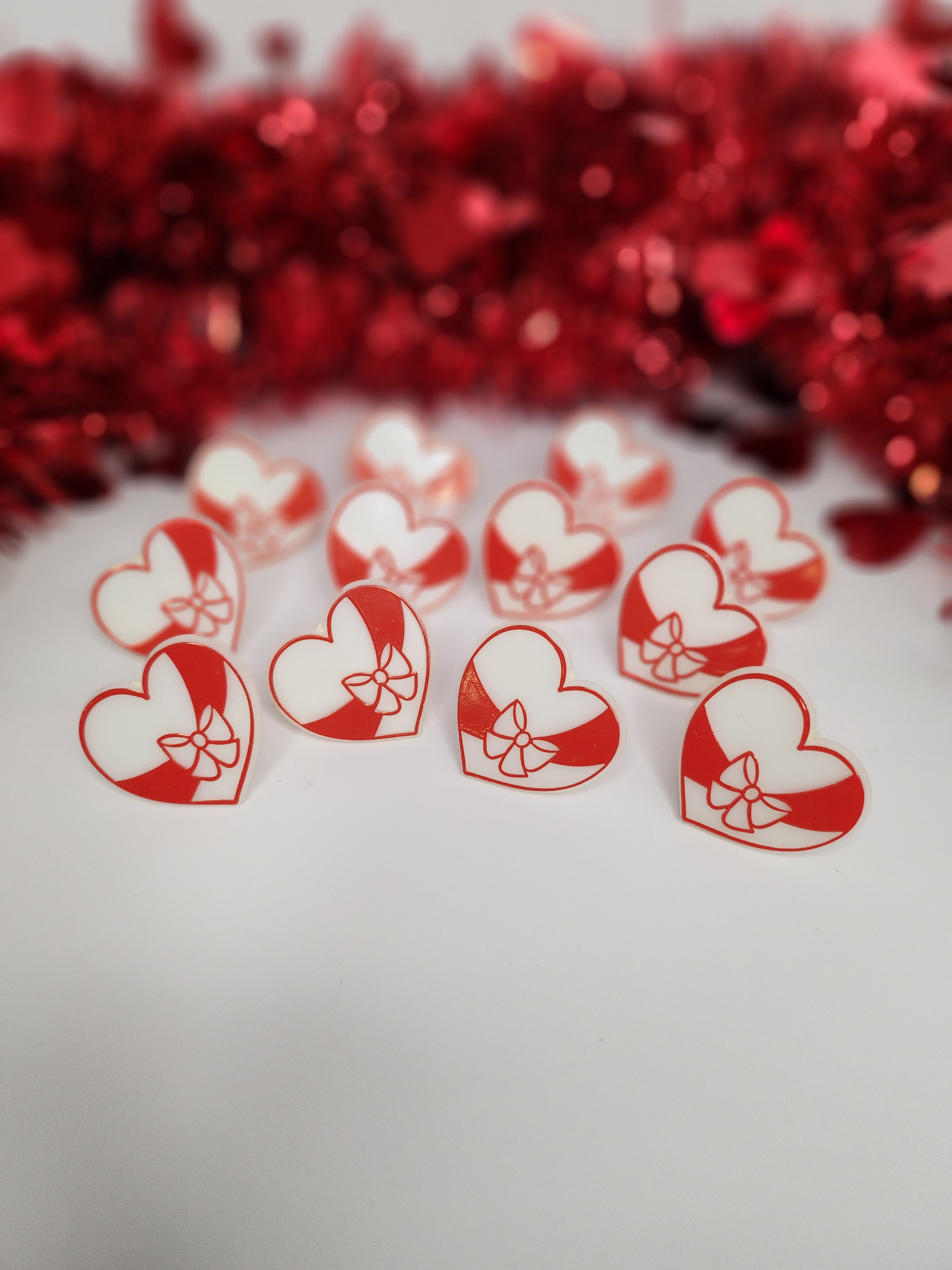 Vintage Heart Cupcake Ring Topper