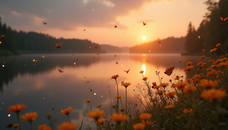 The Serenity of Summer by the Lake
