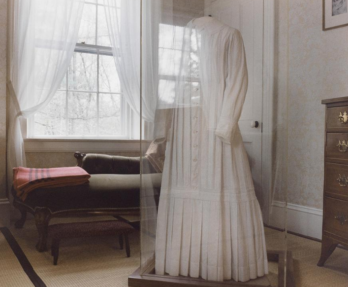 Emily's White Dress at the Emily Dickinson Museum. 280 Main Street, Amherst MA 01002
