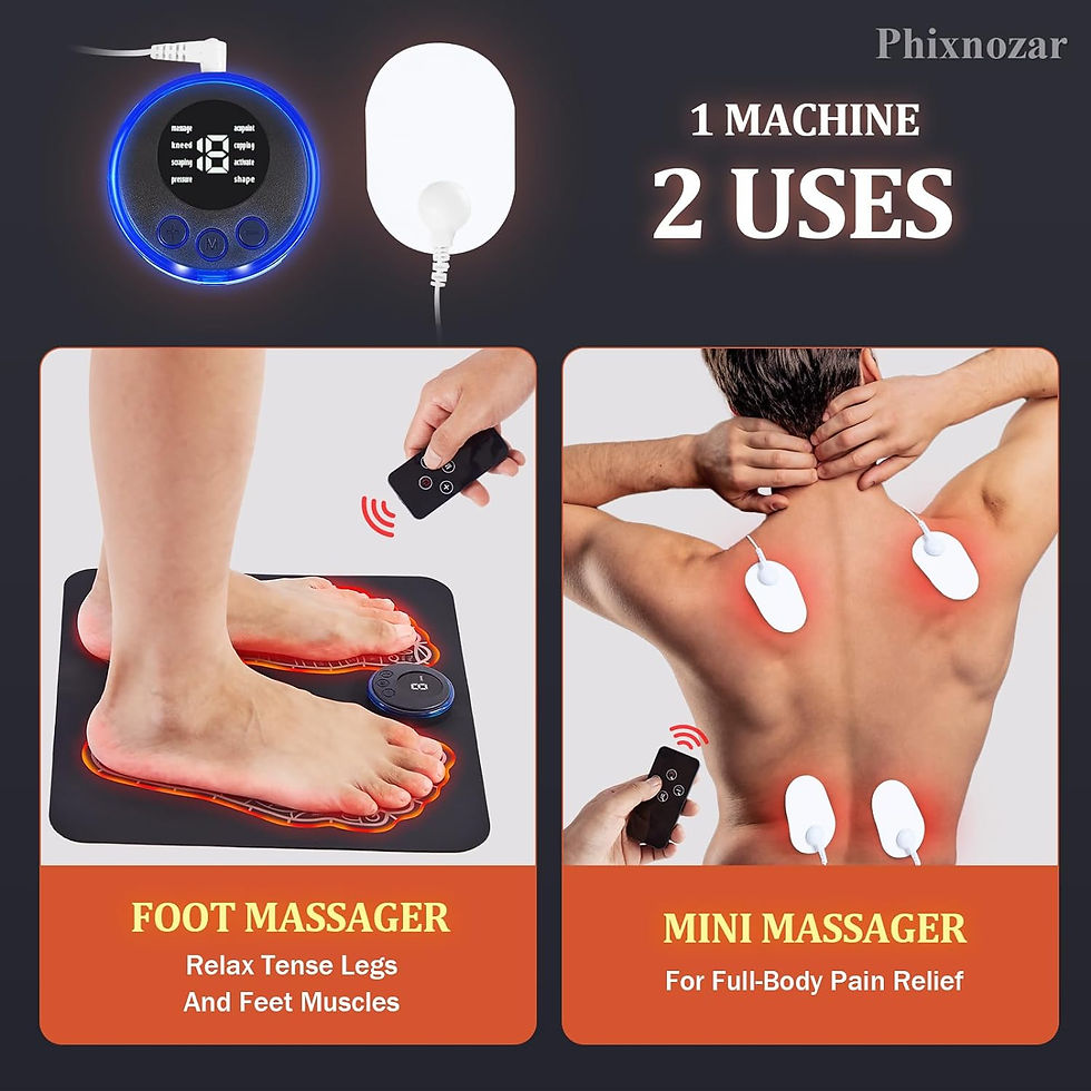 Thumbnail: Phixnozar EMS Foot Massager Mat for Neuropathy-Feet Massager with Remote Control