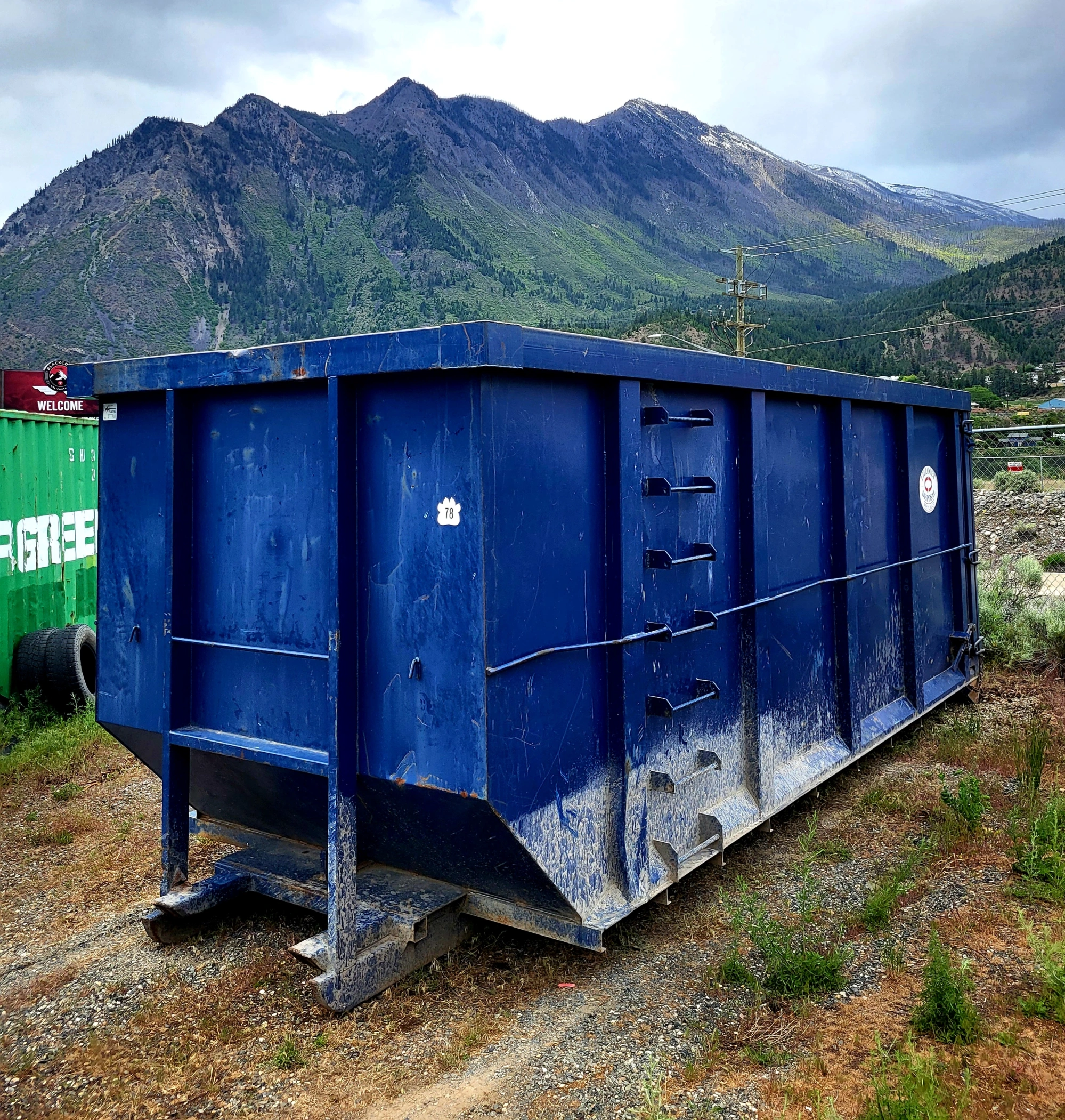 Blue Big Disposal Bin