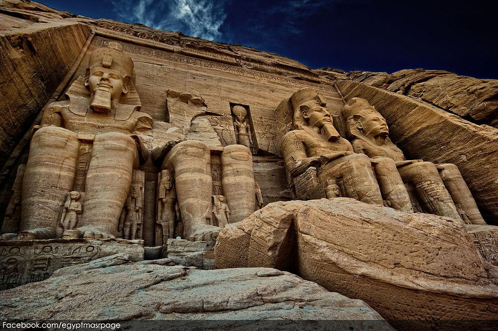 Massive Pylon of Abu Simbel Temple