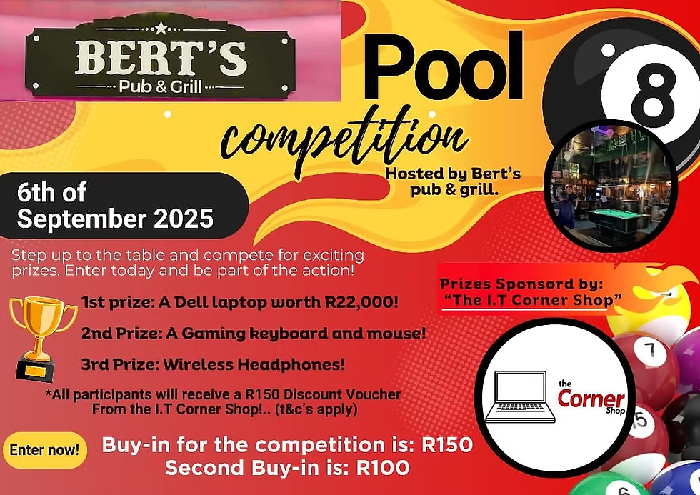 Image : Facebook Bert's Pub and Grill