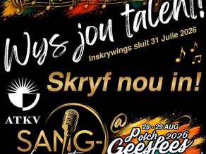Wys Jou Talent! Inskrywings vir die ATKV Sangkompetisie Is Amptelik OOP!