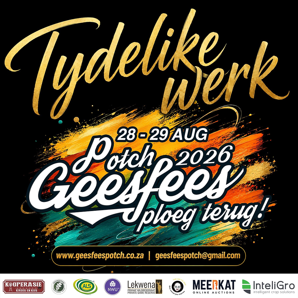 Werk Jou Pad In by Potch Geesfees 2026: Tydelike Poste Nou Oop!