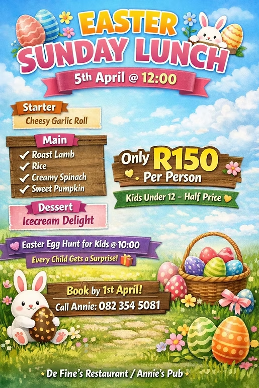 Image (Facebook) : De Fines' Wedding & Event venue